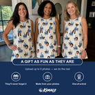 Friends in matching Women's Skipper Scooters Custom Face Tank Dress — a group gift photo