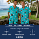 Friends in matching Men's Cartel Classics Custom Face Shirt & Shorts Set — a group gift photo