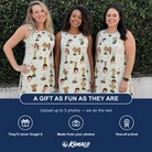 Friends in matching Women's Champion Chalices Custom Face Tank Dress — a group gift photo