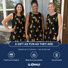 Friends in matching Women's Divot Duffels Custom Face Tank Dress — a group gift photo