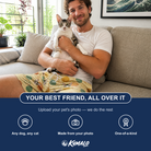 Friends in matching Men's Mewton Balls Custom Cat Face Beach Shorts — a group gift photo