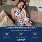 Friends in matching Women's Catnip Kinetics Custom Cat Face Tank Dress — a group gift photo