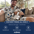 Friends in matching Men's Catnip Kinetics Custom Cat Face Shirt & Shorts Set — a group gift photo