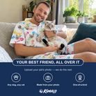 Friends in matching Men's Meow Marrow Custom Cat Face Shirt & Shorts Set — a group gift photo