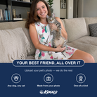 Friends in matching Women's Teaser Tornado Custom Cat Face Tank Dress — a group gift photo