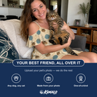 Friends in matching Women's Bobbin Bengals Custom Cat Face Off-Shoulder Dress — a group gift photo