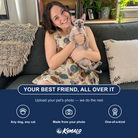 Friends in matching Women's Bobbin Bengals Custom Cat Face Tank Dress — a group gift photo