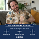 Friends in matching Men's Bobbin Bengals Custom Cat Face Polo Shirt — a group gift photo