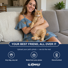 Friends in matching Women's Scuttle Sideshow Custom Cat Face Off-Shoulder Dress — a group gift photo