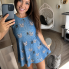 Selfie with the pet whose face is printed all over this Women's Scuttle Sideshow Custom Cat Face Tank Dress