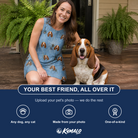 Friends in matching Women's Scuttle Sideshow Custom Dog Face Tank Dress — a group gift photo
