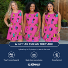 Friends in matching Women's Slab Snickers Custom Face Tank Dress — a group gift photo