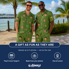 Friends in matching Men's Chitin Chicanery Custom Face Shirt & Shorts Set — a group gift photo