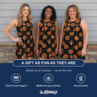 Friends in matching Women's Frightlight Fancies Custom Face Tank Dress — a group gift photo