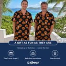 Friends in matching Men's Frightlight Fancies Custom Face Shirt & Shorts Set — a group gift photo