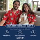 Friends in matching Women's Polar Pantomime Custom Cat Face Hawaiian Shirt — a group gift photo