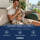 Friends in matching Men's Bowtiful Bundles Custom Cat Face Beach Shorts — a group gift photo