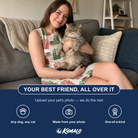 Friends in matching Women's Bowtiful Bundles Custom Cat Face Tank Dress — a group gift photo