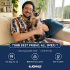 Friends in matching Men's Christmas Cuffs Custom Cat Face Shirt & Shorts Set — a group gift photo