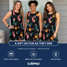 Friends in matching Women's Pour Decisions Custom Face Tank Dress — a group gift photo