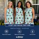 Friends in matching Women's Old Glory Custom Face Tank Dress — a group gift photo