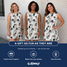 Friends in matching Women's Glove Affair Custom Face Tank Dress — a group gift photo