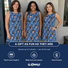 Friends in matching Women's Treble Trouble Custom Face Tank Dress — a group gift photo