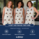Friends in matching Women's Creek Chic Custom Face Tank Dress — a group gift photo