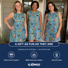 Friends in matching Women's Cane Cabaret Custom Face Tank Dress — a group gift photo