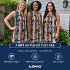 Friends in matching Women's Fishful Thinking Custom Face Tank Dress — a group gift photo