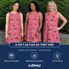 Friends in matching Women's Beakside Belles Custom Face Tank Dress — a group gift photo