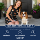 Friends in matching Women's Doggo Dandies Custom Dog Face Tank Dress — a group gift photo