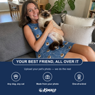 Friends in matching Women's Mittens Mingle Custom Cat Face Tank Dress — a group gift photo