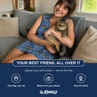 Friends in matching Women's Mittens Mingle Custom Cat Face V-Neck Dress — a group gift photo