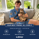 Friends in matching Men's Mittens Mingle Custom Cat Face Shirt & Shorts Set — a group gift photo