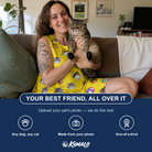 Friends in matching Women's Velvet Nuzzles Custom Cat Face Tank Dress — a group gift photo