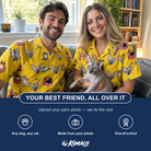 Friends in matching Women's Velvet Nuzzles Custom Cat Face Hawaiian Shirt — a group gift photo