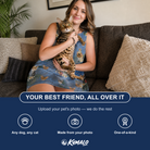 Friends in matching Women's Kitten Kaboodle Custom Cat Face Tank Dress — a group gift photo
