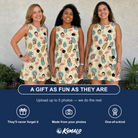 Friends in matching Women's Flamboyance Dance Custom Face Tank Dress — a group gift photo