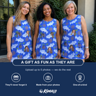 Friends in matching Women's River Rascals Custom Face Tank Dress — a group gift photo