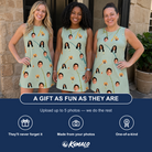 Friends in matching Women's Pole Position Custom Face Tank Dress — a group gift photo