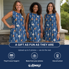 Friends in matching Women's Peg Pursuit Custom Face Tank Dress — a group gift photo