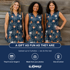 Friends in matching Women's Grim Gridwork Custom Face V-Neck Dress — a group gift photo