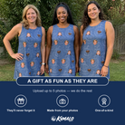 Friends in matching Women's Porchlight Punks Custom Face Tank Dress — a group gift photo