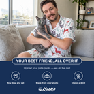 Friends in matching Men's Prancer Pranks Custom Cat Face Shirt & Shorts Set — a group gift photo