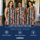 Friends in matching Women's Eagle Euphoria Custom Face Tank Dress — a group gift photo