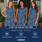Friends in matching Women's Aloha Arbor Custom Face Tank Dress — a group gift photo