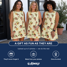 Friends in matching Women's Frangipani Frolic Custom Face Tank Dress — a group gift photo