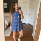Real-life photo of someone wearing Women's Briny Bliss Custom Face Tank Dress — custom faces printed all-over