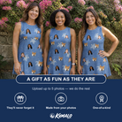 Friends in matching Women's Flipper Floats Custom Face Tank Dress — a group gift photo
